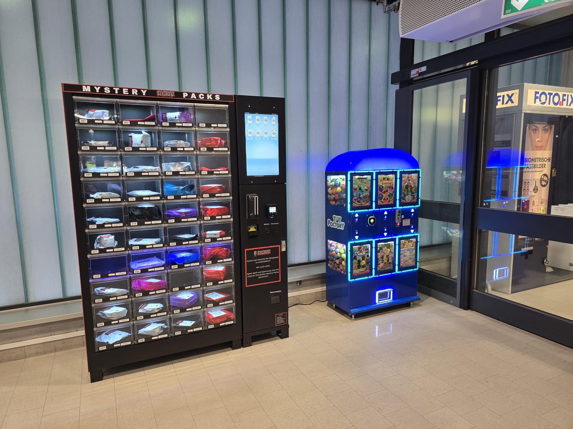 Kapselautomat im Kaufland Supermarkt aufgestellt von Gum and Fun Süd